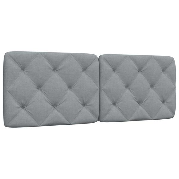 vidaXL Vankúš na čelo postele bledosivý 120 cm látka