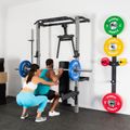 Multifunkčný posilňovací stojan - Power Rack HMS KLT22 sivý