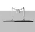 Neomounts  DS70-250SL1 Neomounts NEXT Slim Desk Mount, single display (topfix clamp/grommet), silver Držák, VESA, stolní, pro plochý/zakrivený monitor, úhloprícka 17–35", náklon 90°, otácení 180°, rotace 360°, nosnost 9kg, stríbrn