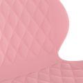 335045 vidaXL Swivel Dining Chair Pink Velvet