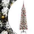 vidaXL Umelý vianočný stromček Biela 120 cm PVC, kov a plast