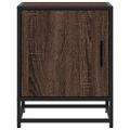 vidaXL Nočné stolíky 2 ks hnedý dub 40x31x50 cm kompozitné drevo+kov