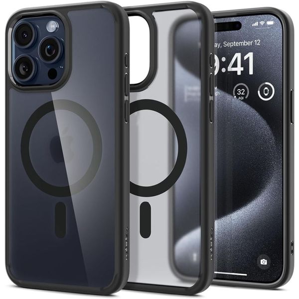 Spigen Ultra Hybrid Magsafe obal pre iPhone 15 Pro 6,1" frost black