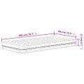 vidaXL Penový matrac biely 80x200 cm tvrdosť H2 H3