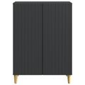 vidaXL Servírovacia skriňa Čierna 66 x 34,5 x 90 cm Kompozitné drevo