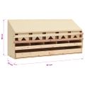 vidaXL Hniezdo pre sliepky, 5 priehradiek 117x33x38cm borovicový masív