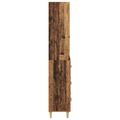 vidaXL Highboard Staré drevo 69,5 x 32,5 x 180 cm Kompozitné drevo
