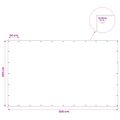 vidaXL Plachta s očkami Zelená 3 x 5 m 140 gsm PE