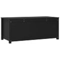 vidaXL Úložný box čierny 110x50x45,5 cm masívna borovica