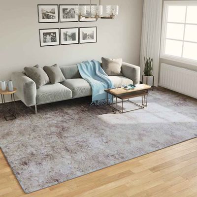 vidaXL Koberec umývateľný sivý 400x300 cm