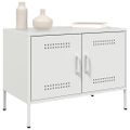 vidaXL TV skrinka biela 68x39x50,5 cm oceľ