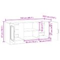 vidaXL TV skrinka Biela s vysokým leskom 102 x 34,5 x 47 cm