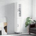 vidaXL Vysoká skrinka biela 34,5x34x180 cm spracované drevo
