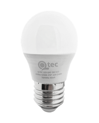 LED žiarovka Qtec 5W G45 E27 4200K
