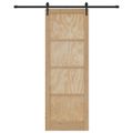 vidaXL Posuvné dvere ORKDAL 83 x 232 cm Borovicový masív