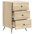 vidaXL Nočný stolík Dub sonoma 43 x 41 x 66,5 cm Kompozitné drevo