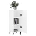vidaXL Komoda lesklá biela 34,5x34x90 cm spracované drevo