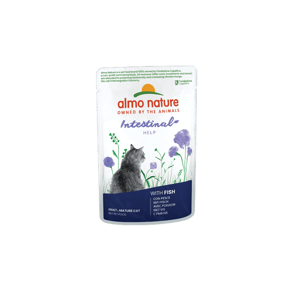 Almo Nature Intestinal - FISH kapsička pre mačky s tráviacimi ťažkosťami - ryba, 70g