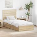 vidaXL Úložná posteľ Sonoma dub 90 x 190 cm Kompozitné drevo