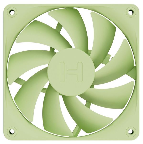 HYTE ventilátor 120mm PWM / barva Matcha Milk / 1500rpm / 72CFM / ABS / 4-pin / sada 4x ventilátor Ventilátor, 120mm, FDB ložisko, 4pin PWM, výška 25mm, zelený, 4ks