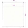 vidaXL Vonkajšia zatemňovacia roleta 205 (Š) x 230 (V) cm hnedá HDPE
