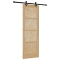vidaXL Posuvné dvere ORKDAL 73,5 x 211 cm Borovicový masív Prírodná