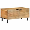 vidaXL Konferenčný stolík Hnedý 80x50x40 cm Masívne drevo Mango