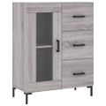 vidaXL Vysoká skrinka sivý dub sonoma 69,5x34x180 cm spracované drevo