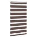 vidaXL Zebrová roleta 70,9x120 cm Šírka látky 66,7 cm, kávová
