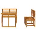 vidaXL Záhradný bistro set 3 ks Hnedá Pevné akáciové drevo