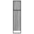 vidaXL Knižnica 60 x 30 x 121 cm Kompozitné drevo Sivý Sonoma