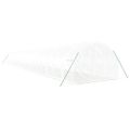 vidaXL Fóliovník s oceľovým rámom biely 60 m² 20x3x2 m