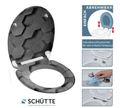 Schütte GREY HEXAGONS| Duroplast, Soft Close