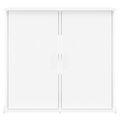 vidaXL Stojan na akvárium vysoký lesk biely 81x36x73 cm kompoz. drevo