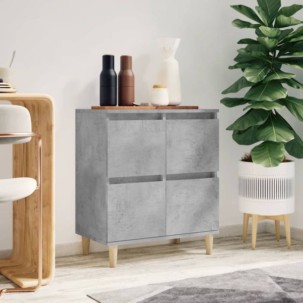 vidaXL Komoda betónovo sivá 60x35x70 cm spracované drevo