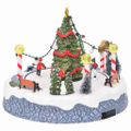 vidaXL Vianočná dekorácia dediny 22 x 21,5 x 17 cm Plast Viacfarebný