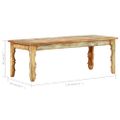 vidaXL Konferenčný stolík 110x50x40 cm masívne recyklované drevo
