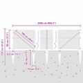 vidaXL Hexagonálny plot s stĺpom 25 x 0,8 m PVC potiahnutá oceľ Sivá
