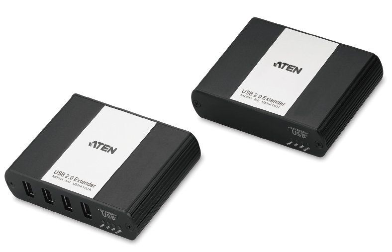ATEN USB 2.0 predlžka so 4portovým hubom po LAN
