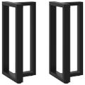 vidaXL Nohy barového stola v tvare T, 2 ks, čierne, 40x35x(90-91) cm, oceľové