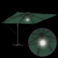 vidaXL Roma Parasol Zelená 286 x 284 x 270 cm Hliník a polyester