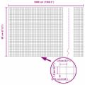 vidaXL Zvarené pletivo s podperami 50 x 0,8 m PVC potiahnutá oceľ