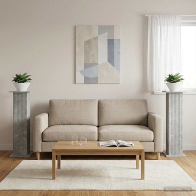 vidaXL Stojan na rastliny 2 pcs Betónovo sivá 30,5 x 30 x 100,5 cm