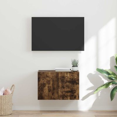 vidaXL TV nástenná skriňa Nástenný Dymová dub 59,5 x 31 x 40 cm