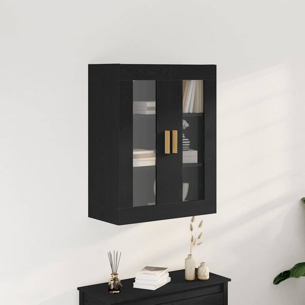 vidaXL Nástenná skrinka Čierny dub 69,5 x 34 x 90 cm Kompozitné drevo