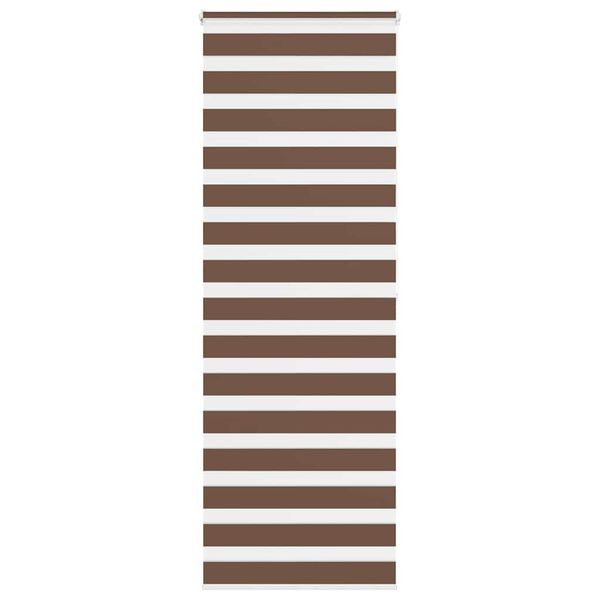 vidaXL Zebra roleta hnedá 80x200 cm šírka látky 75,9 cm polyester