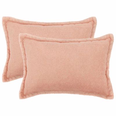 vidaXL Poťah na podložku 2 pcs HOUTEN Ružová 50 x 75 cm Bouclé