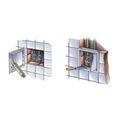VENTS D 150x150 plastové revizné dvere