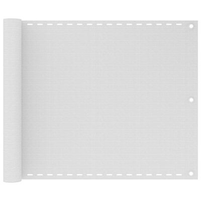 vidaXL Balkónová markíza biela 75x300 cm HDPE