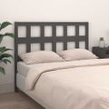 vidaXL Čelo postele sivé 156x4x100 cm masívna borovica